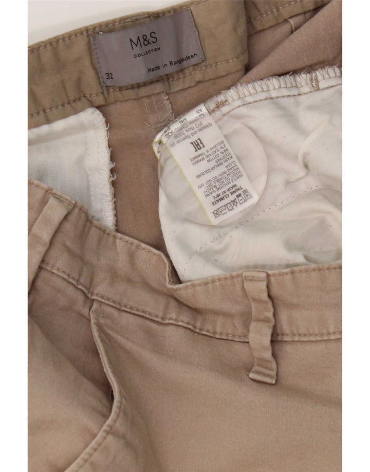 Marks & Spencer Herren Chinoshorts W32 mittelgraue Baumwolle