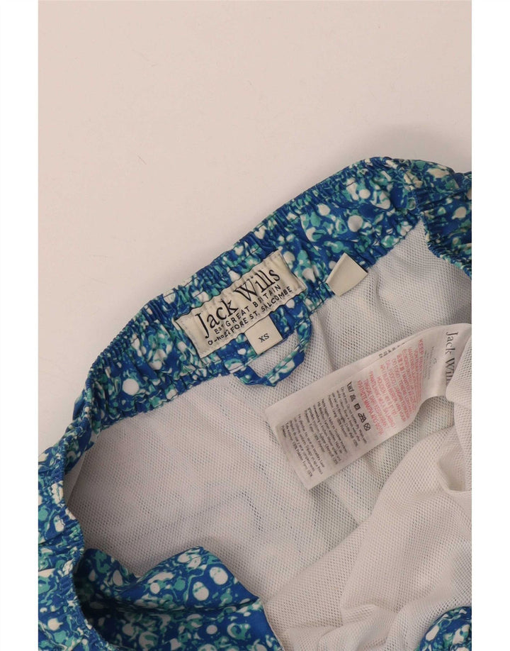 Jack Wills Herren-Badeshorts, XS, blau gepunktetes Polyester
