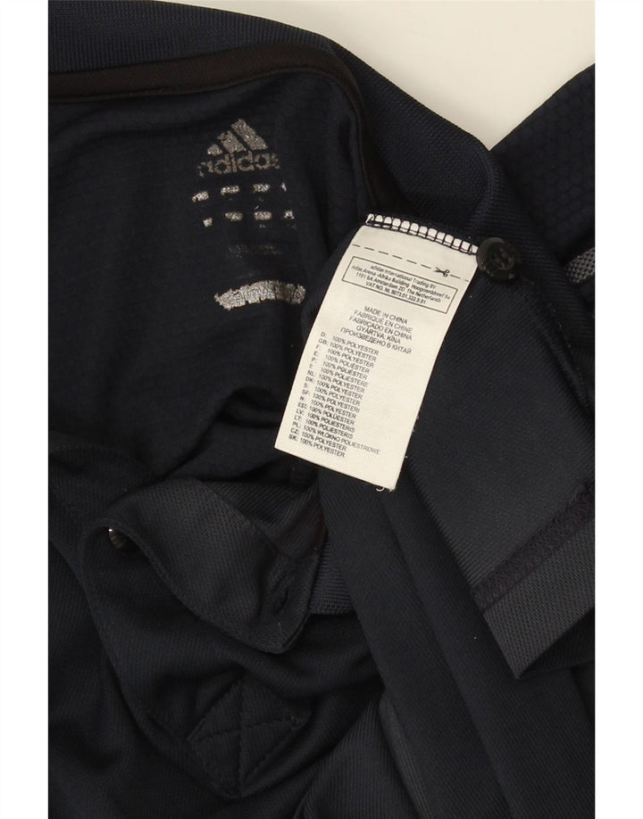 Adidas Climacool Poloshirt für Herren, Größe S, Marineblau, Farbblock-Polyester