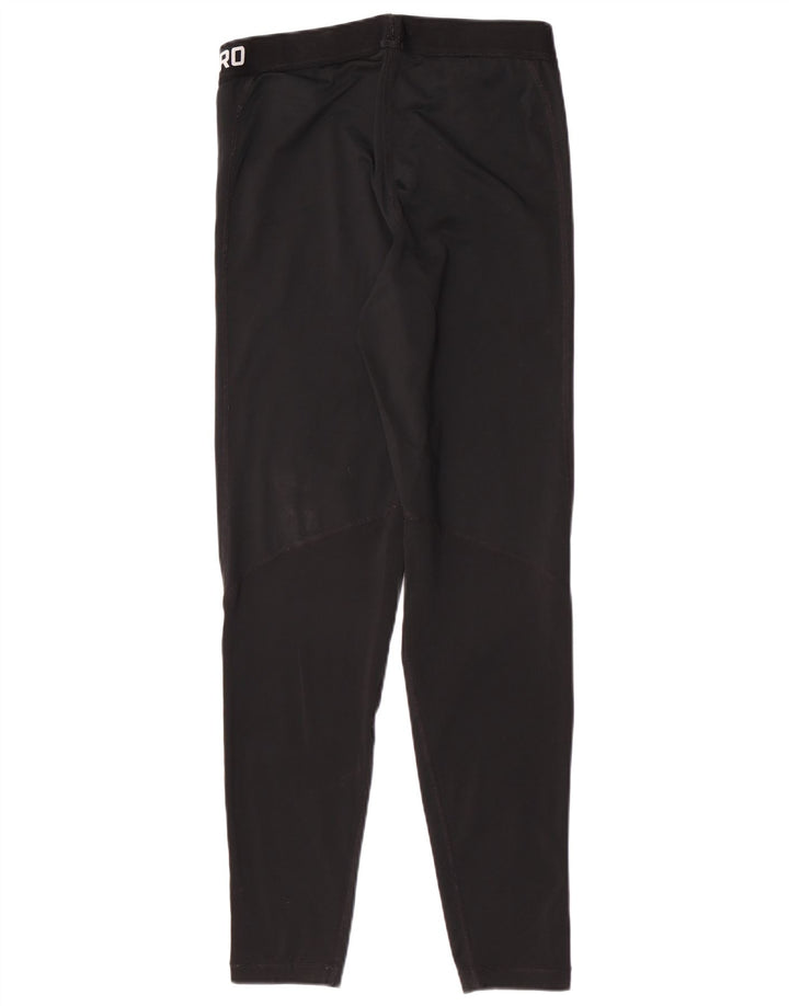 Nike Womens Graphic Leggings UK 14 Large Schwarz Polyester