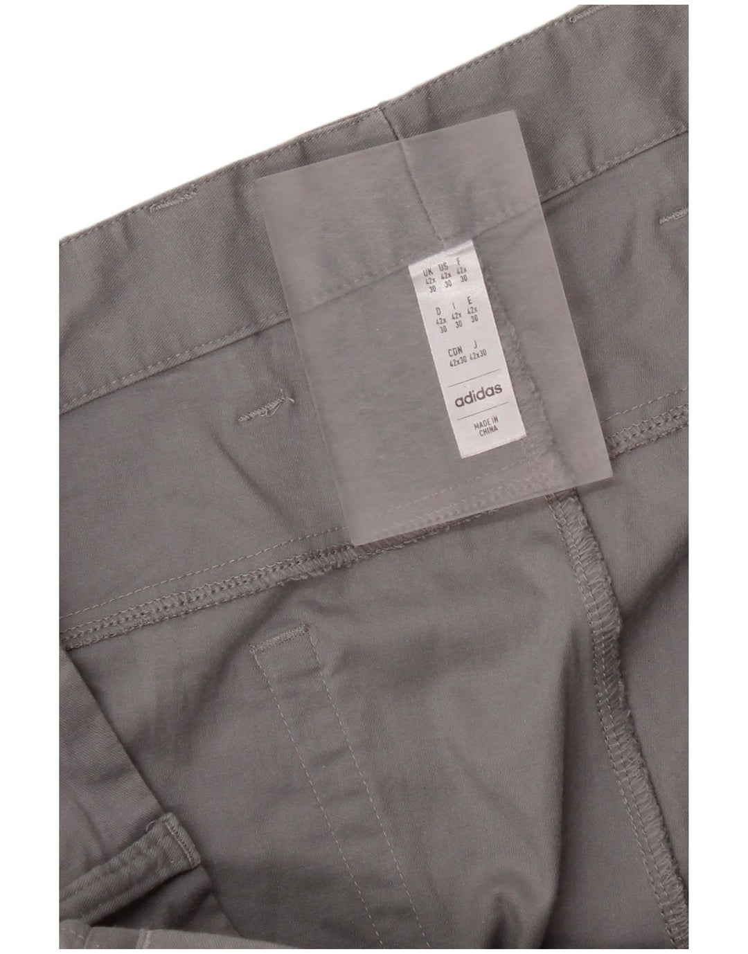 Adidas Herren Slim Freizeithose W42 L25 Grau