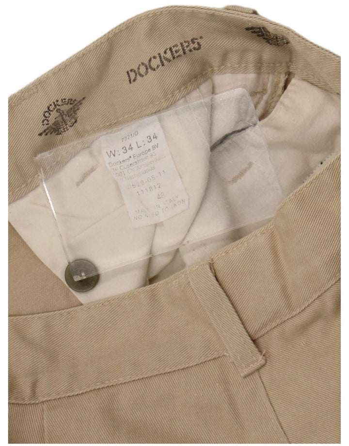 Dockers Herren Pegged Chino-Hose W34 L30 Beige