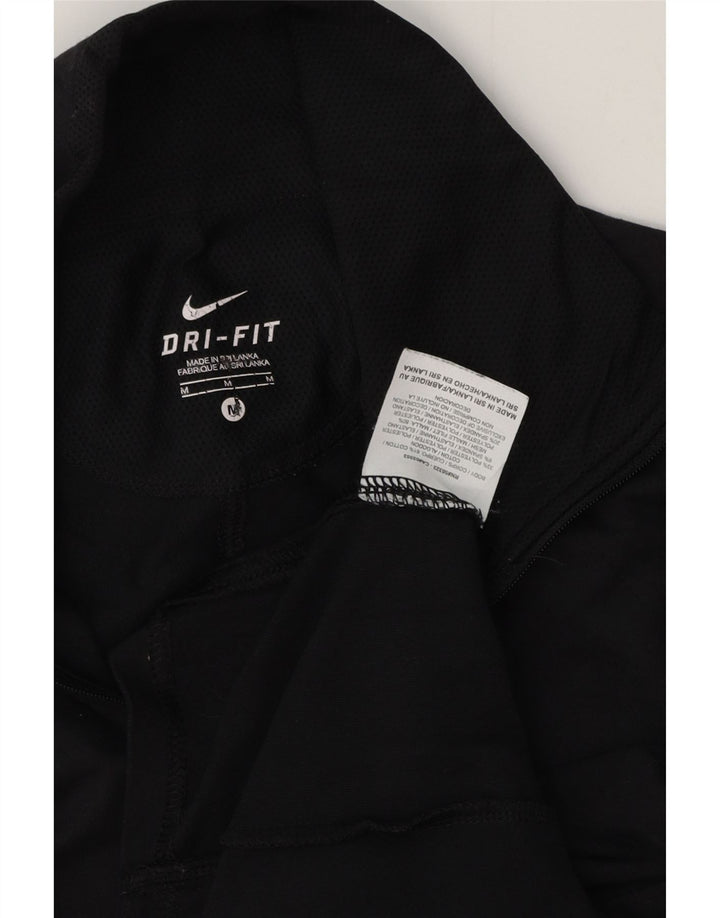 NIKE Damen Dri Fit Pullover-Trainingsanzugoberteil mit Reißverschluss, UK 12, Mittel, Marineblau