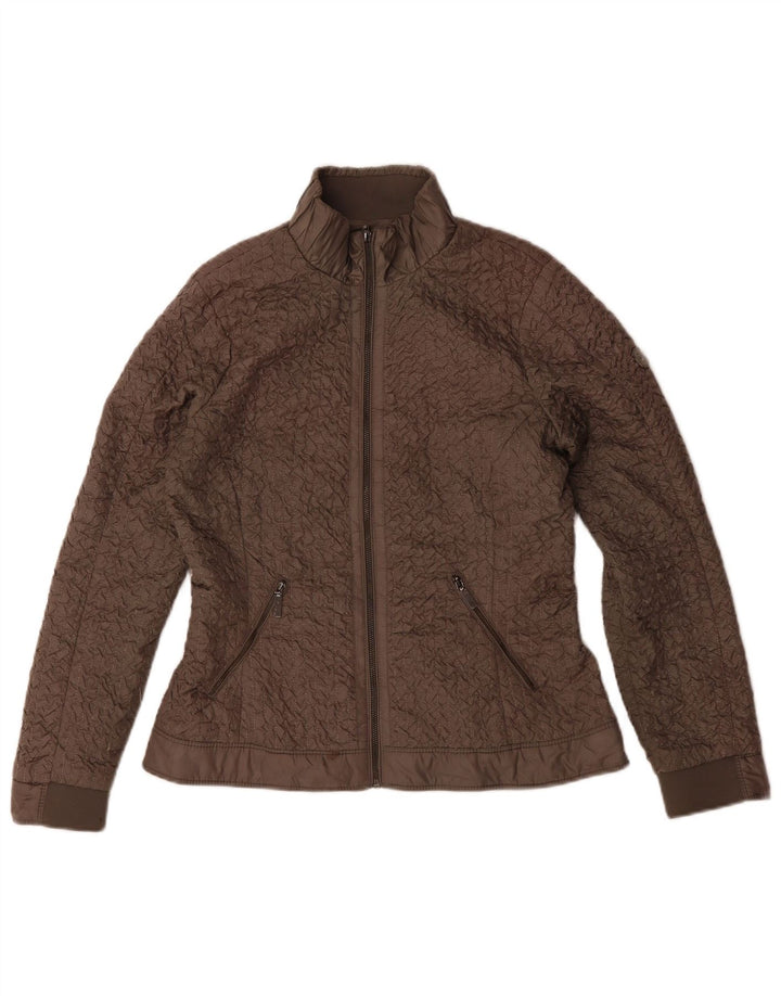 Zara Damen Bomberjacke UK 14 Mittelbraun