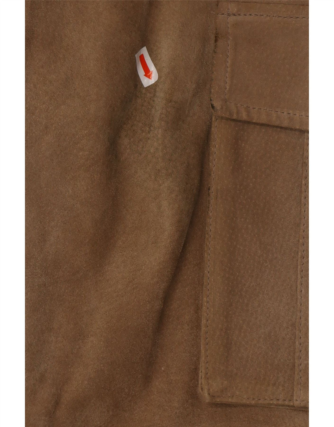 JOHN F GEE Herren-Cargohose aus Wildleder, gerade, EU 50, Größe L, W34, L32, Beige