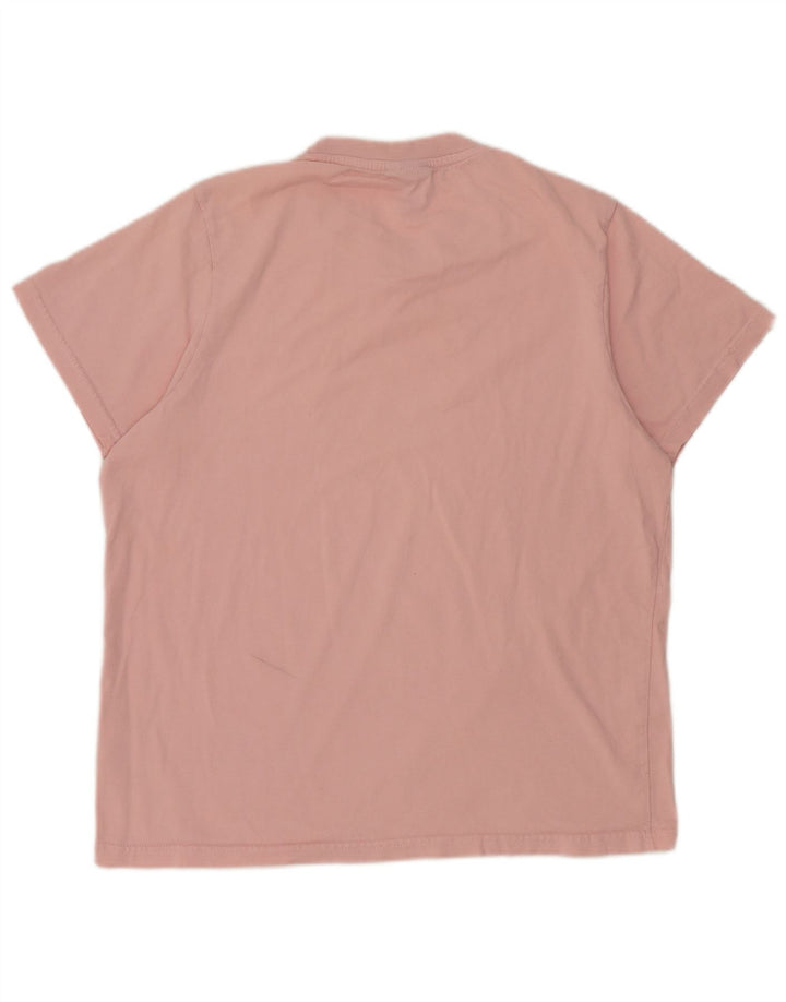 Ellesse Damen T-Shirt Top UK 14 Mittelrosa Baumwolle