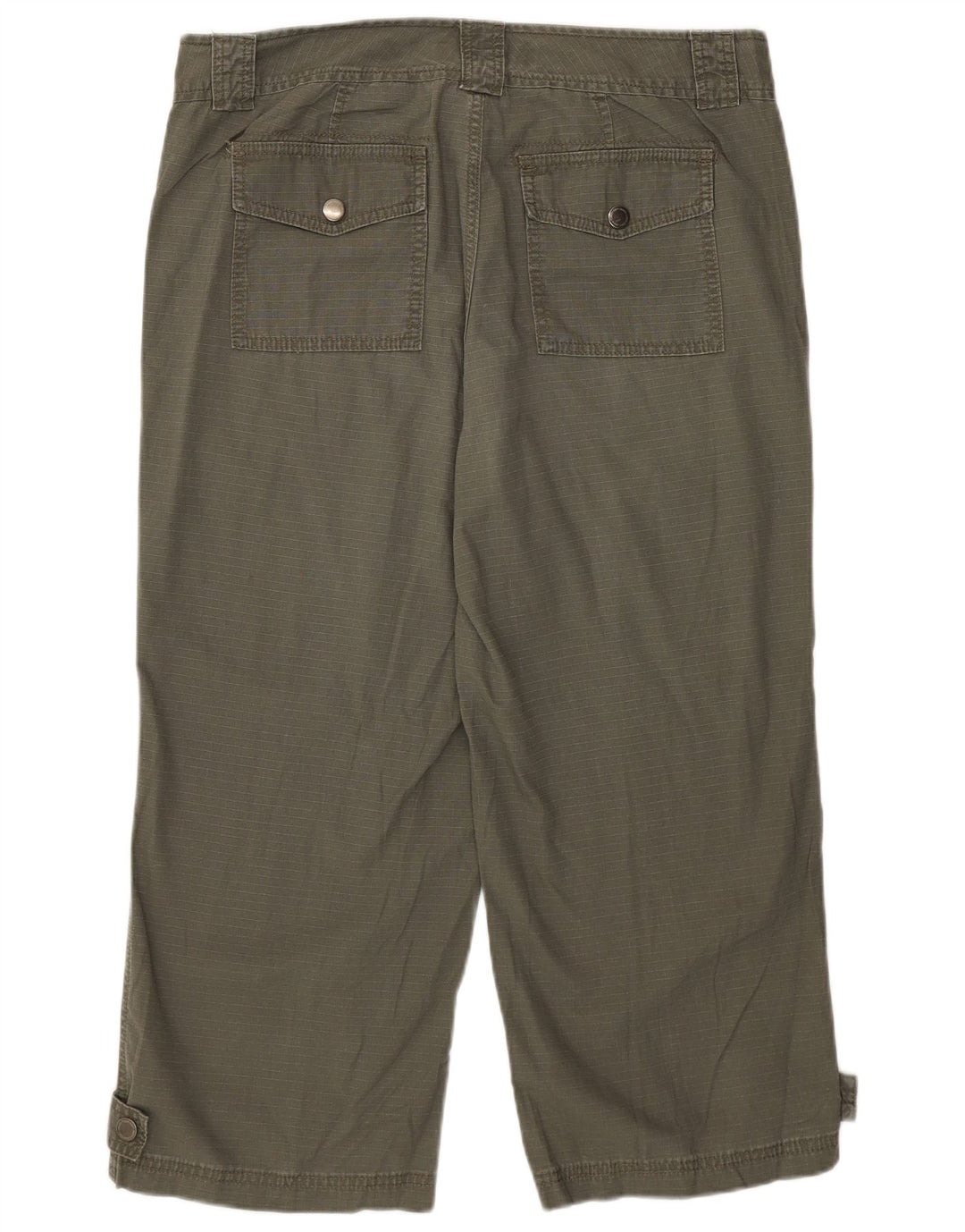 Calvin Klein Damen gerade Caprihose US 12 Large W34 L23 Khaki