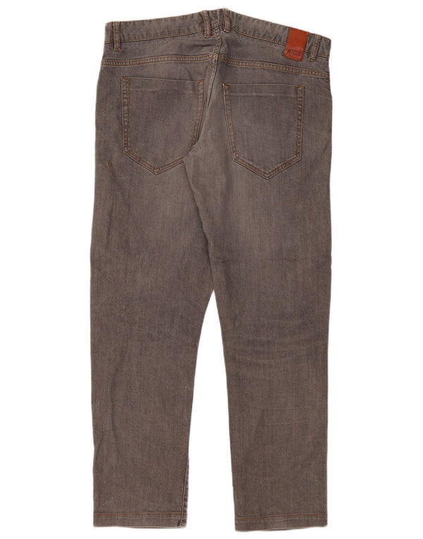 Guess By Marciano Damen Slim Jeans W36 L30 Graue Baumwolle