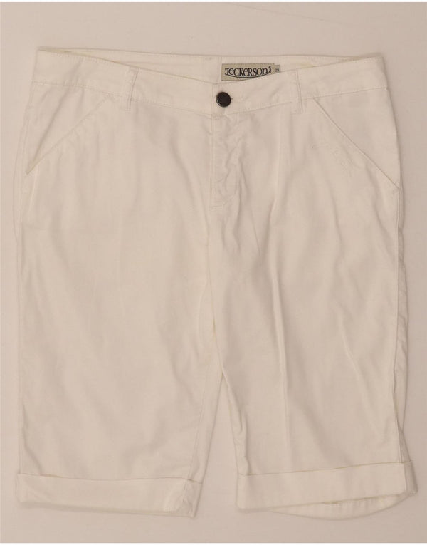 Jeckerson Damen Freizeitshorts W29 Mittelweiße Baumwolle