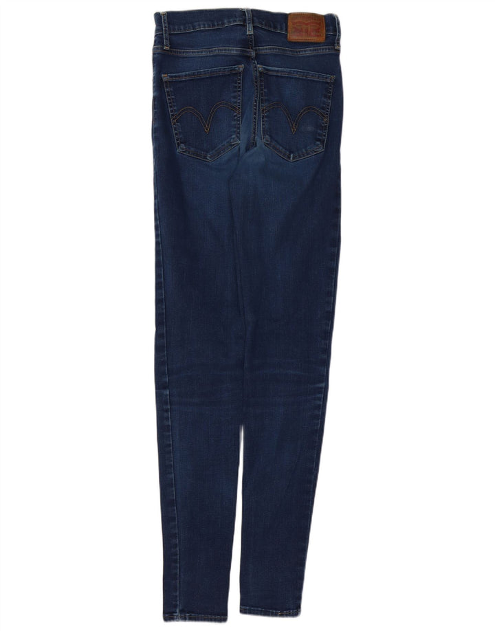 LEVI'S Damen Mile High Super Skinny Jeans W27 L32 Marineblaue Baumwolle