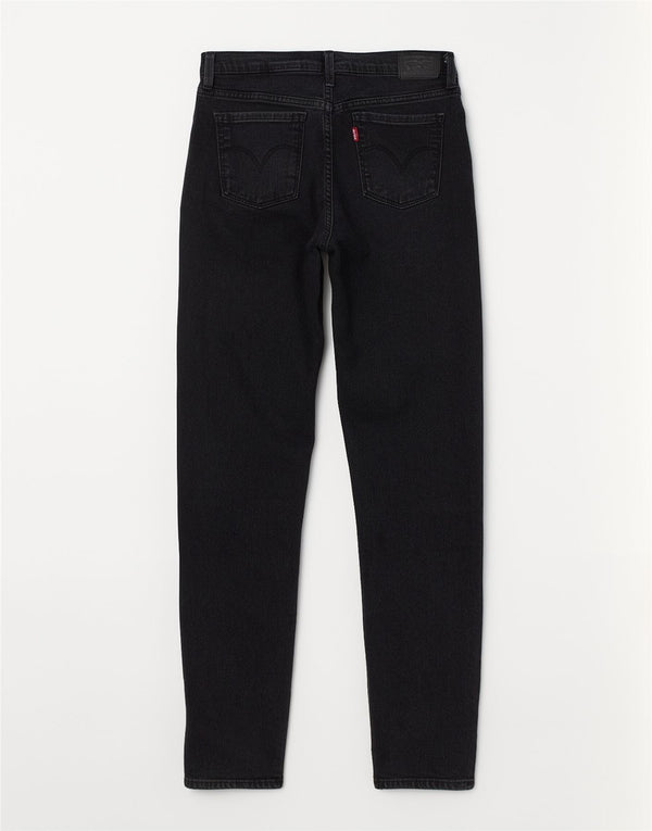 Levi's Slim-Jeans für Mädchen, 14–15 Jahre, W26 L28, schwarze Baumwolle