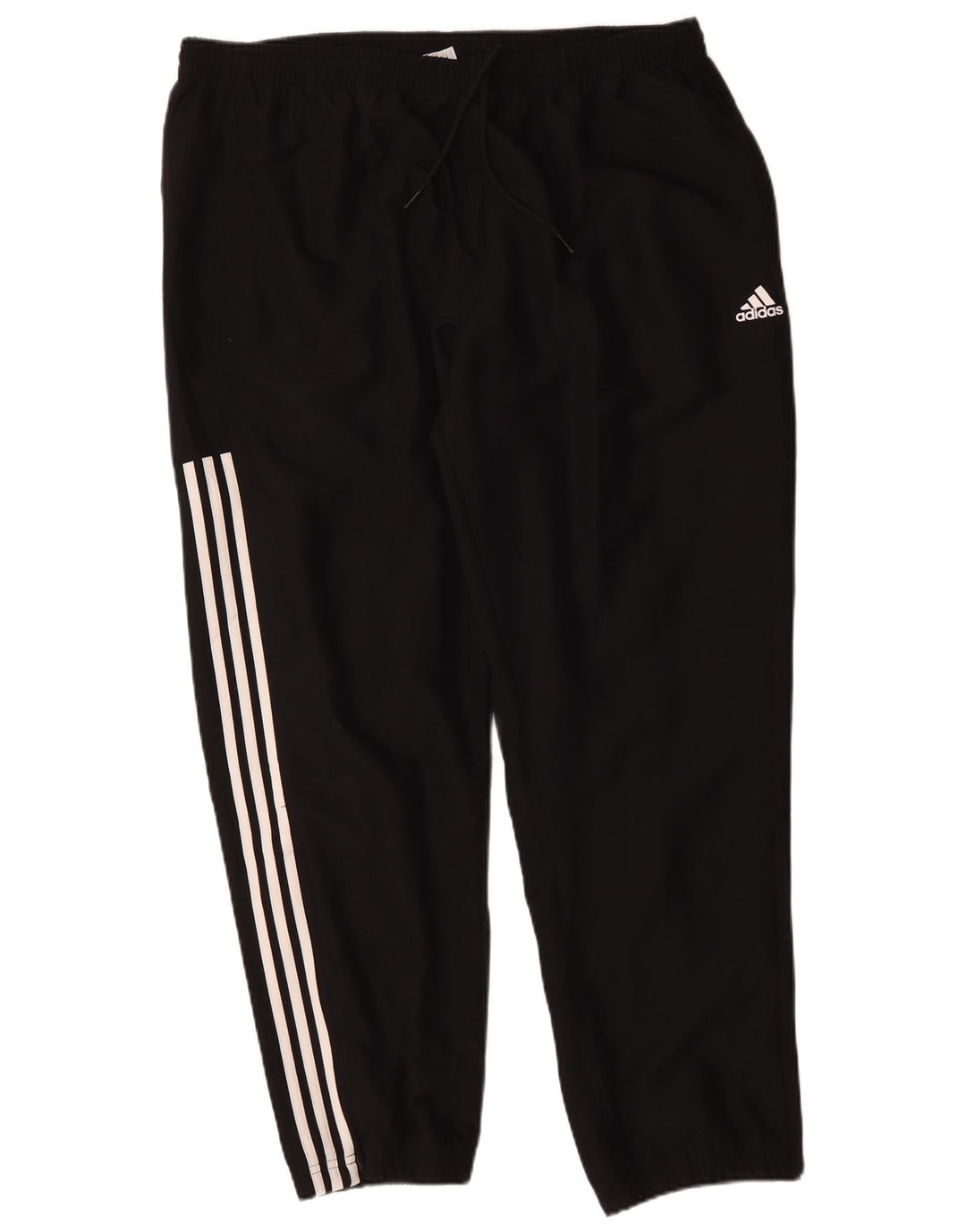 Adidas Herren-Trainingshose 2XL, schwarzes Colourblock-Polyester