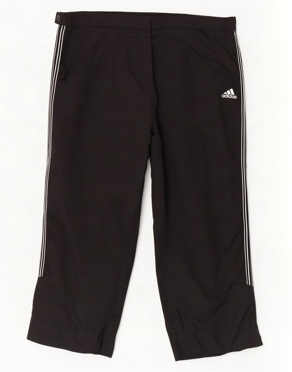 Adidas Womens Clima Proof Capri Trousers UK 14 Medium W30 L19 Black