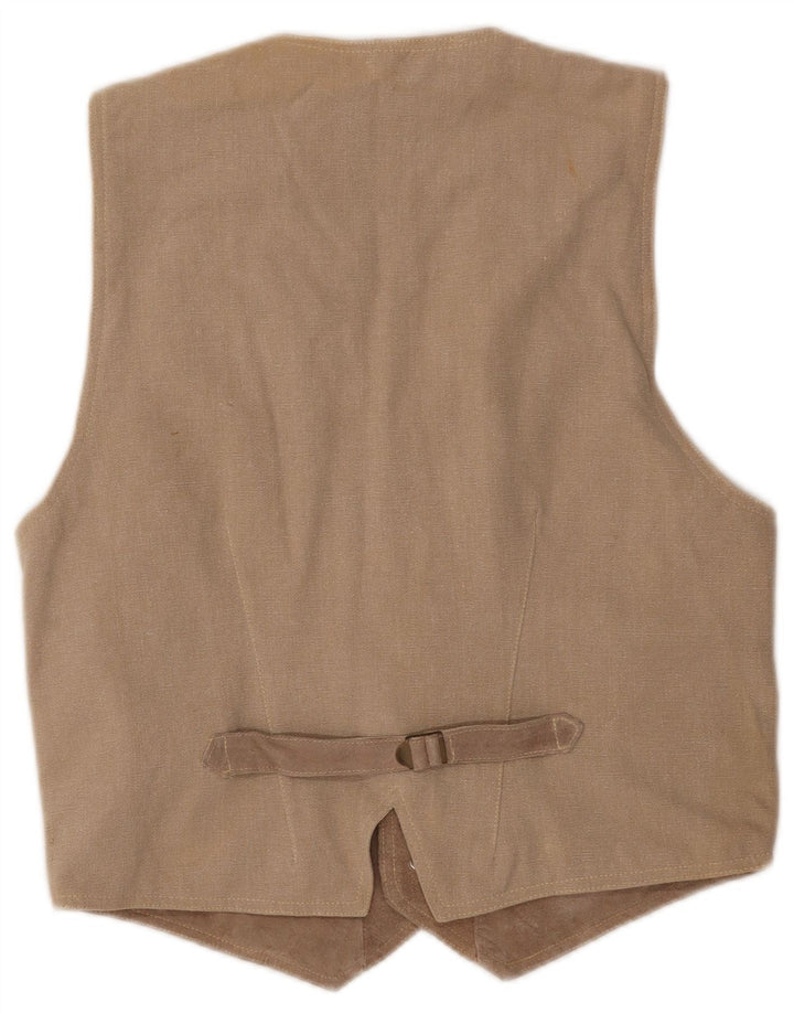 El Charro Herren-Wildlederweste, mittelbeiges Leder