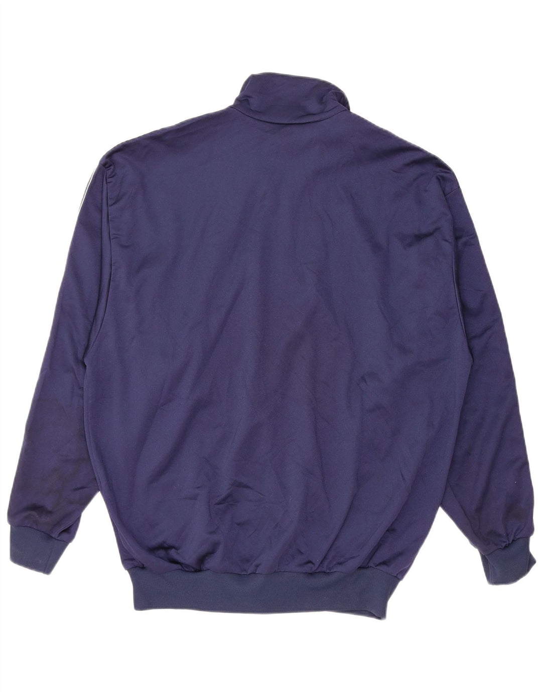 Asics Herren-Trainingsanzug mit grafischem Oberteil, mittleres Marineblau, Farbblock-Sport