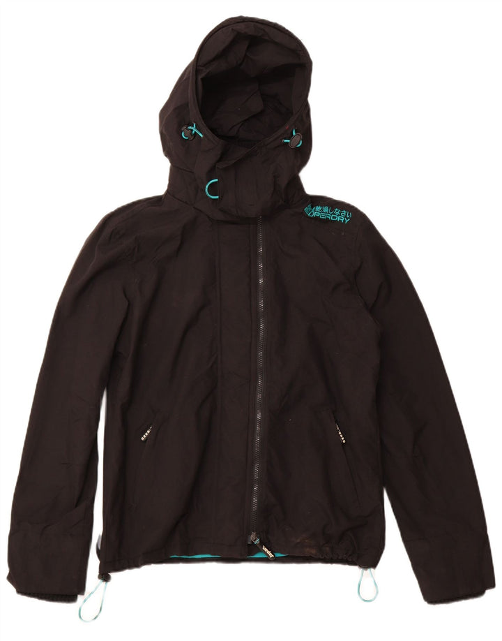 SUPERDRY Damen The Windcheater Windjacke UK 14 Medium Schwarz