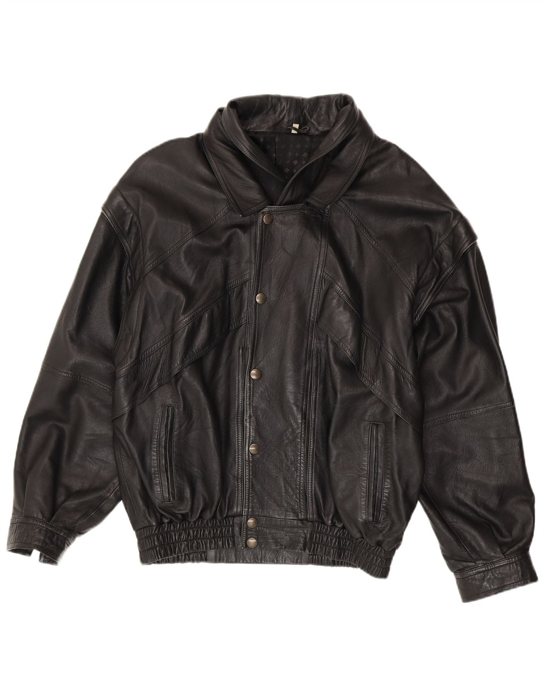 SAMANTA Herren Lederjacke IT 52 XL Schwarz
