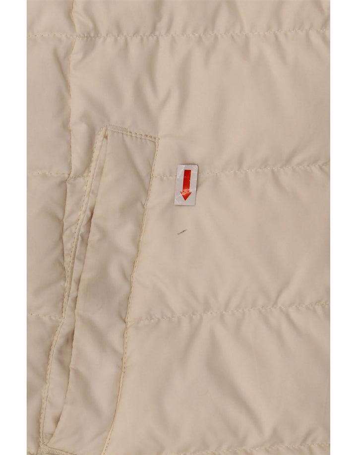 Tommy Hilfiger Herren Wattierte Jacke UK 36 Small Off White Polyester