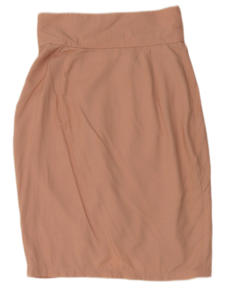 VINTAGE Womens Wrap Skirt IT 42 Medium W26  Pink Polyester