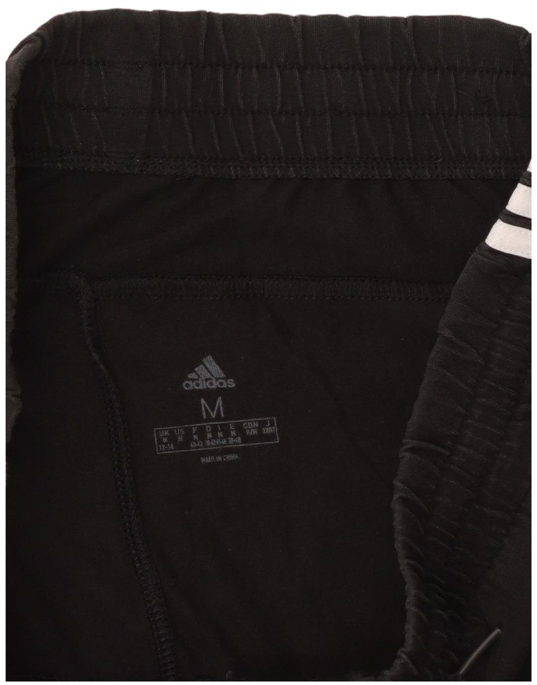 ADIDAS Damen Trainingshose Jogger UK 12/14 Mittelschwarze Baumwolle