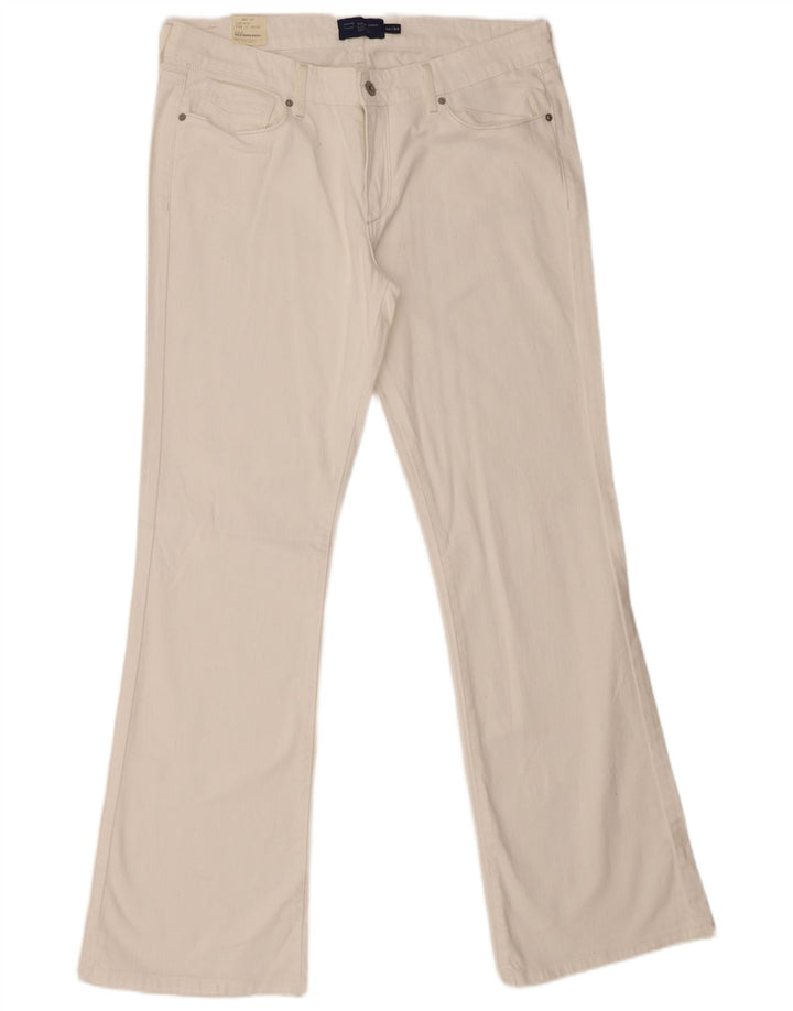 Levi's Damen Slight Curve Bootcut Jeans US 16 2XL W36 L33 Weiße Baumwolle