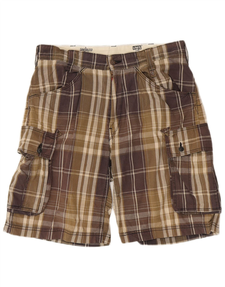 Levi's Herren-Cargoshorts W32, mittelgroß, mehrfarbig, kariert, Baumwolle