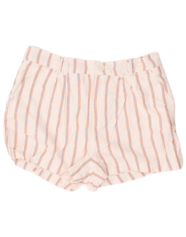 Tommy Hilfiger Chino-Shorts für Jungen, 11–12 Jahre, W26, weiß gestreift, Viskose