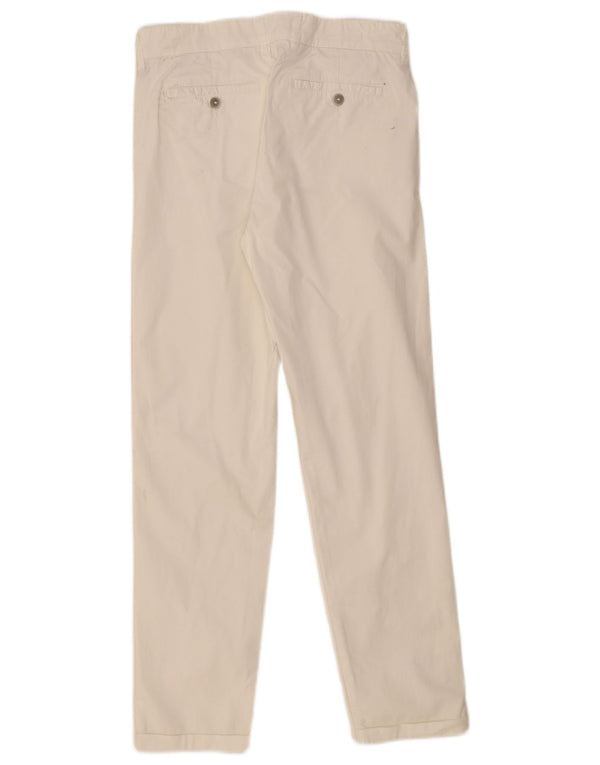 Gerade Chino-Hose für Damen von Fay, W29, L29, weiße Baumwolle