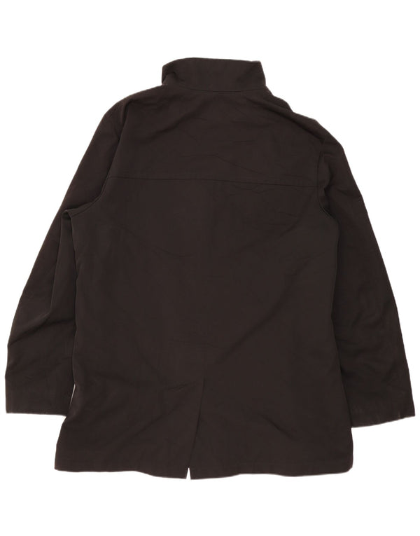 Hugo Boss Herrenmantel EU 56 3XL Schwarz Polyester