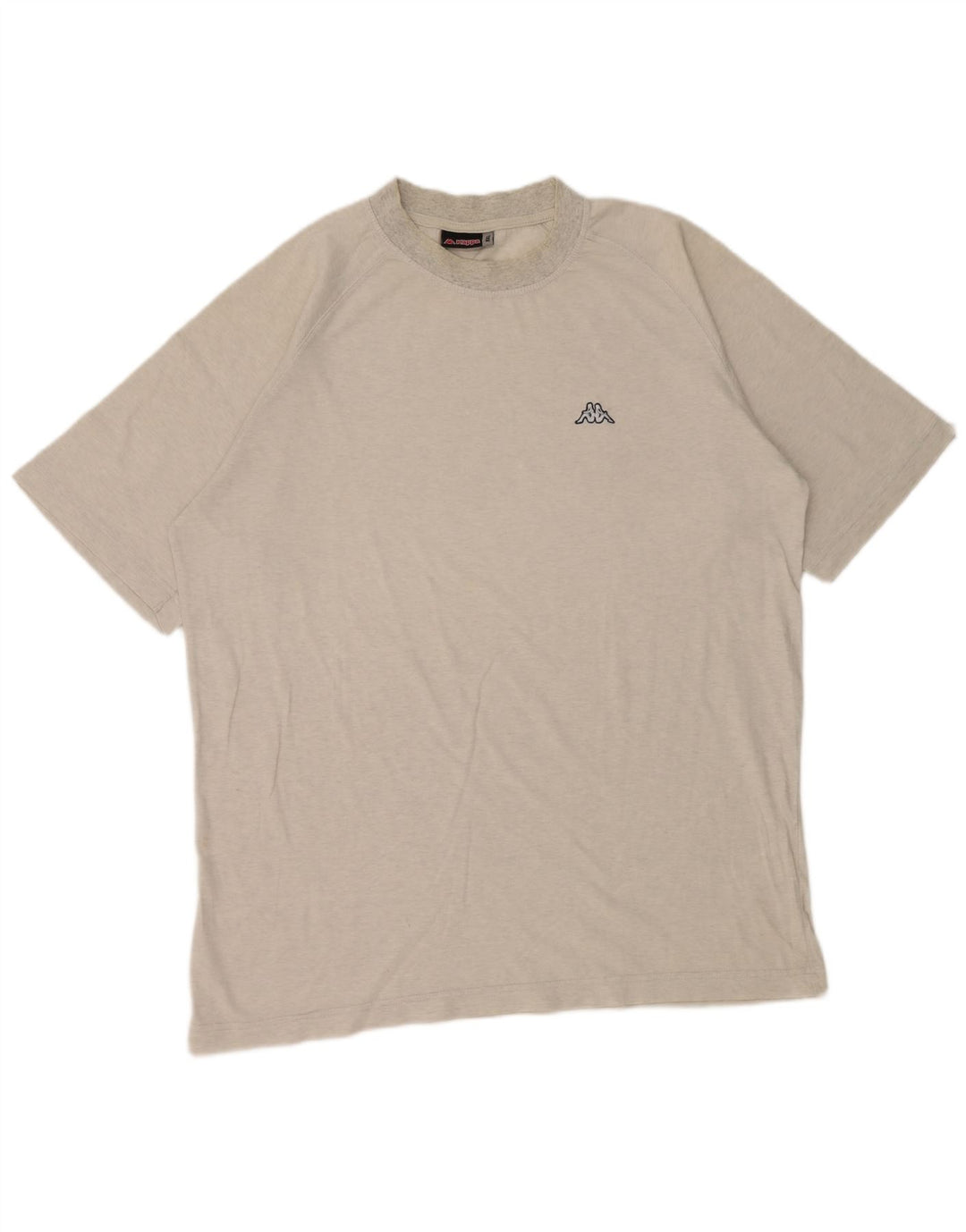 Kappa Herren T-Shirt Top 2XL Grau meliert Baumwolle