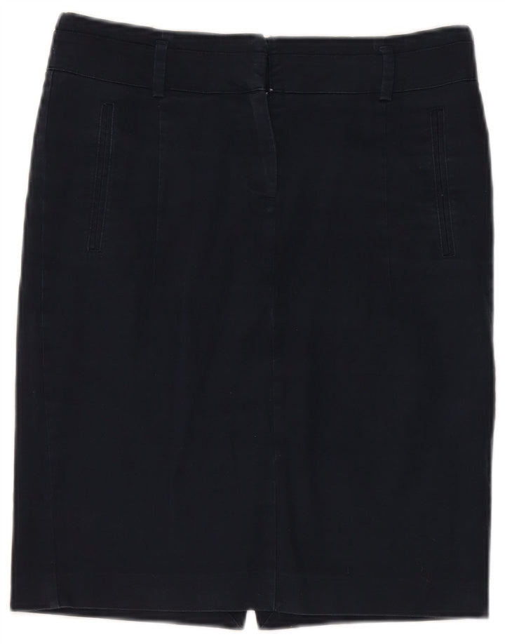 Zara Damen Bleistiftrock Large W30 Marineblau