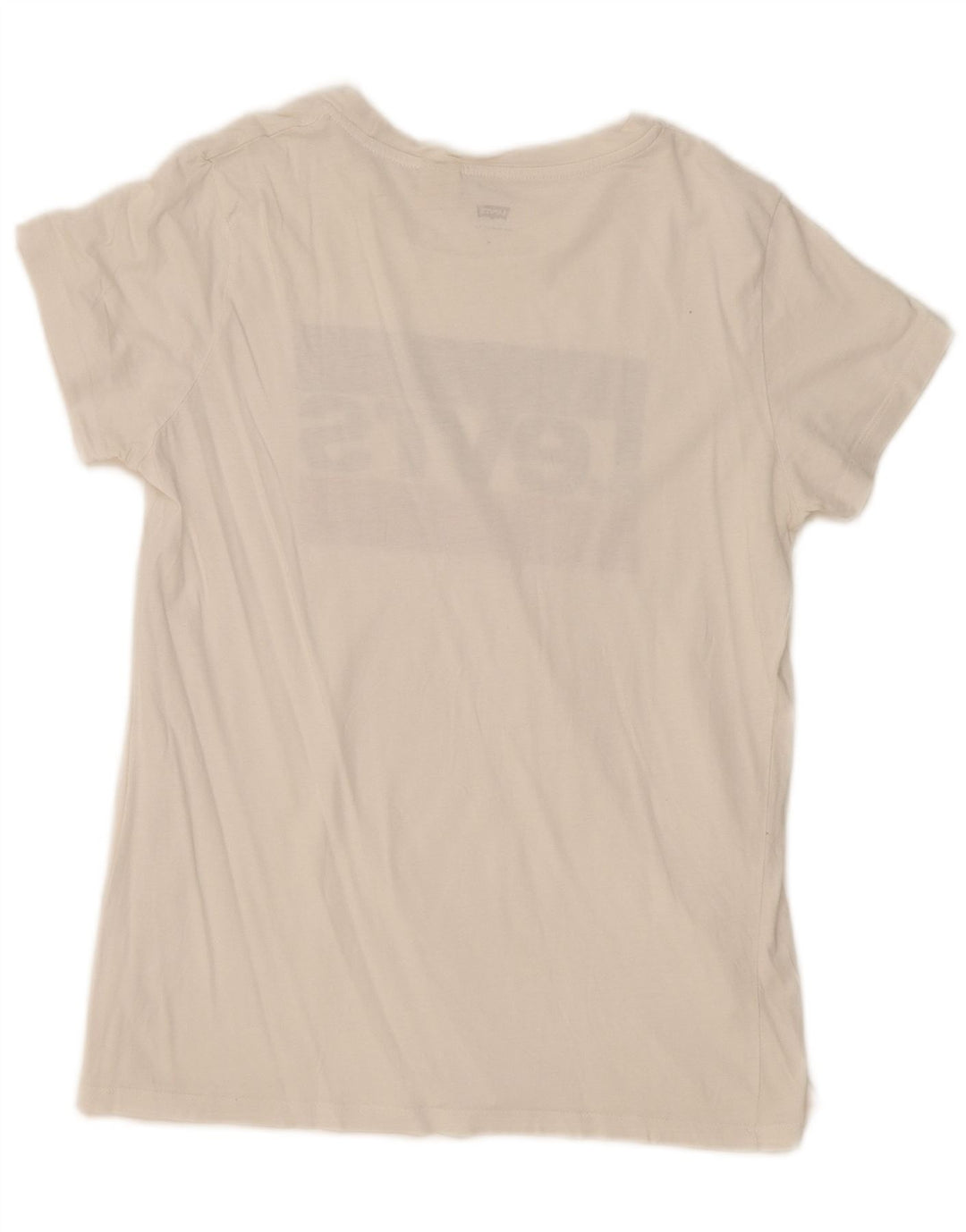 Levi's Damen Grafik-T-Shirt-Oberteil UK 12 Mittelweiß