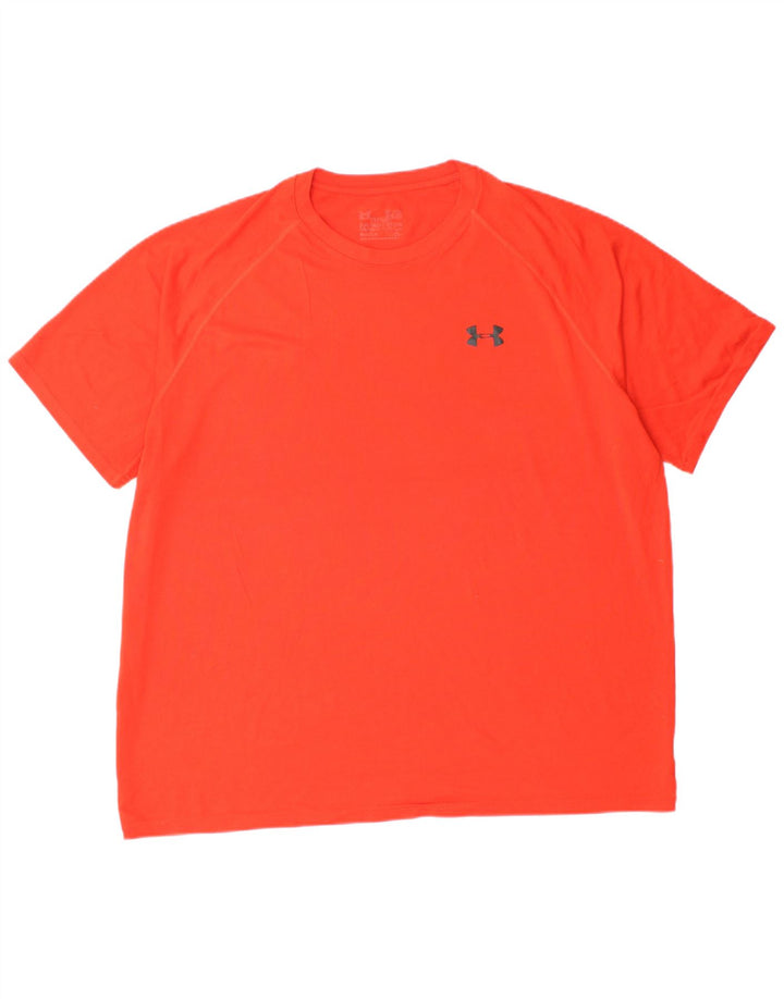 UNDER ARMOUR Herren T-Shirt Top XL Orange Polyester