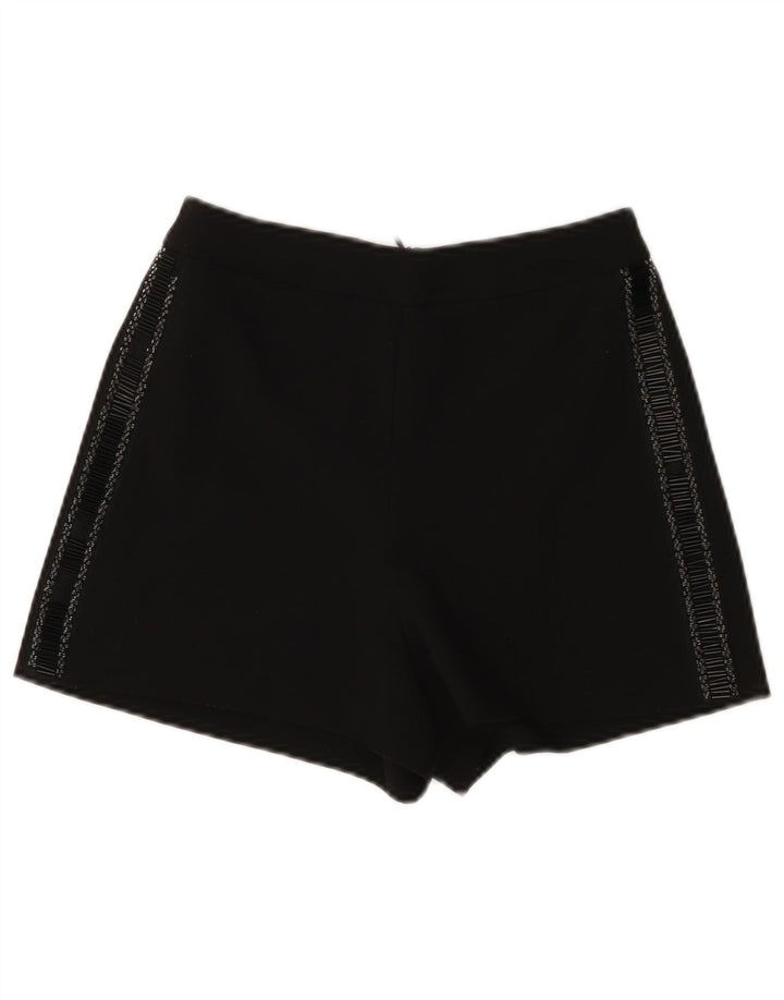 Zara Damen Freizeitshorts XS W24 Schwarz Polyester