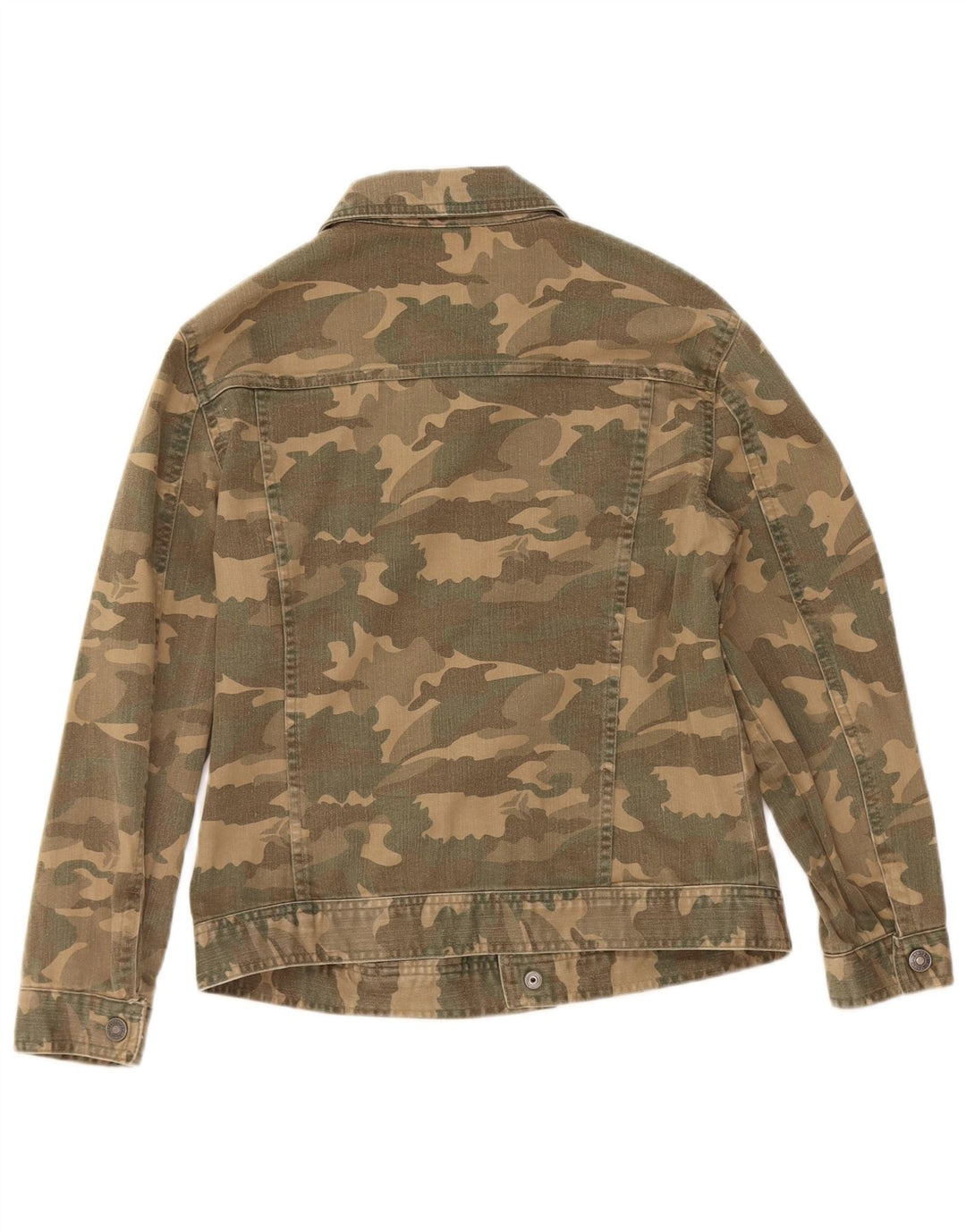 Benetton Jeansjacke für Jungen, 9–10 Jahre, Khaki-Tarnung