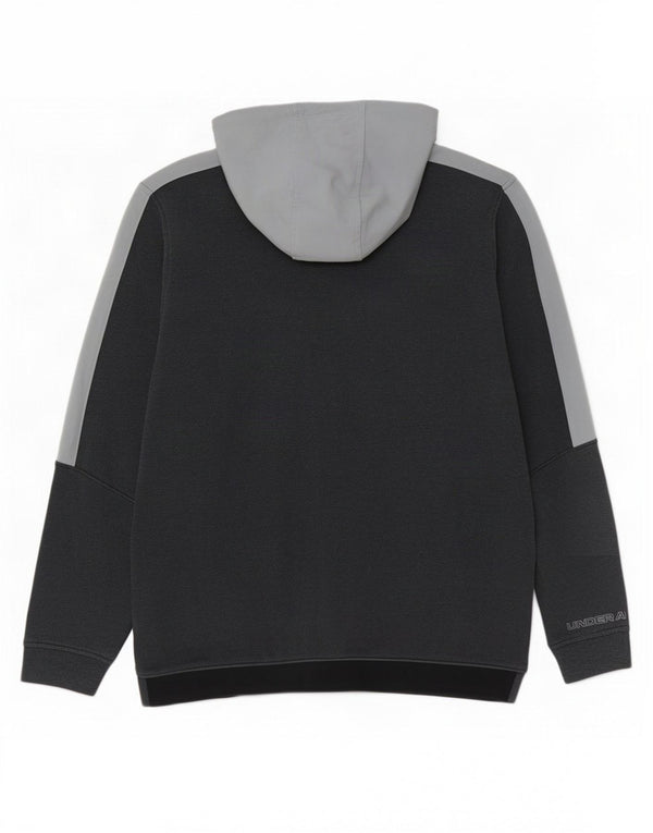 Under Armour Herren-Kapuzenpullover mit Reißverschluss, groß, marineblau, Colourblock-Baumwolle