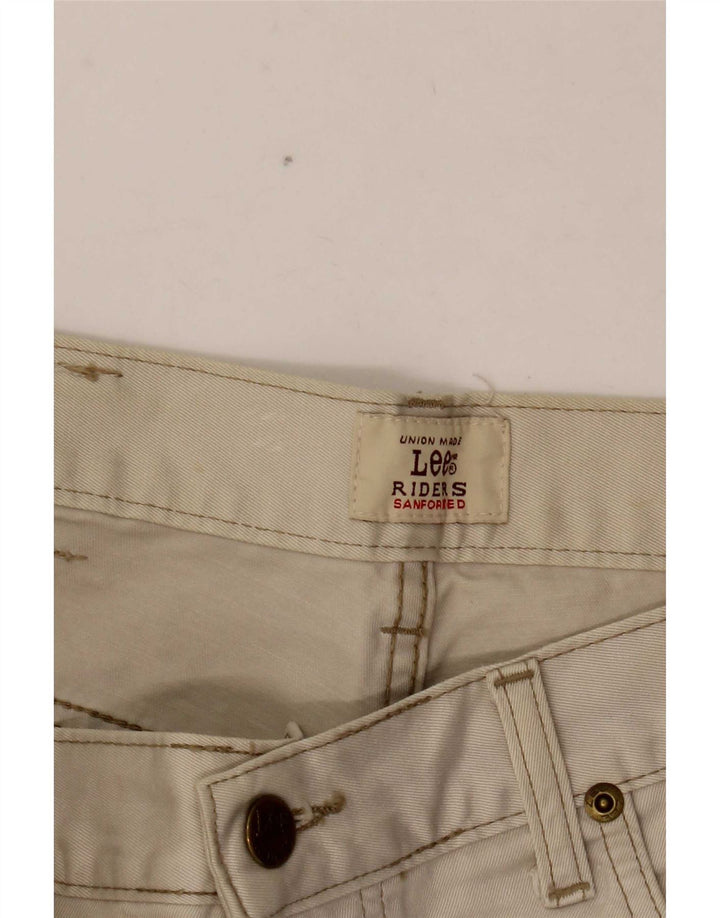 Lee Herren Chicago Straight Jeans W32 L27 Off White Cotton