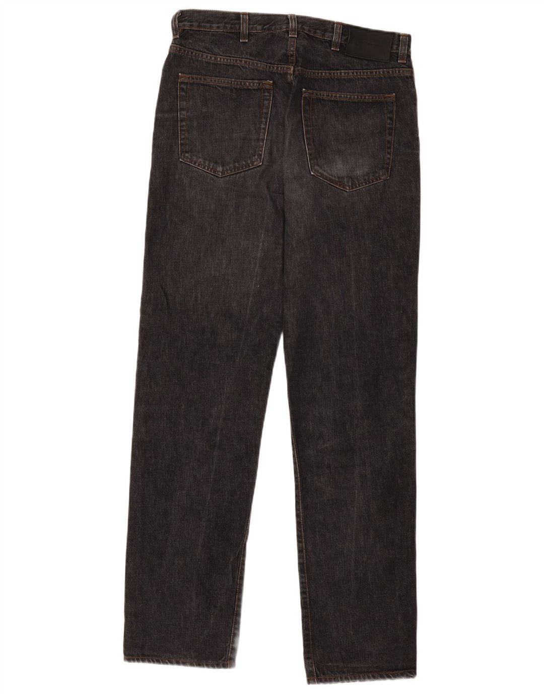 Calvin Klein Herren Straight Jeans W32 L31 Schwarze Baumwolle