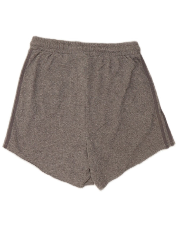 Adidas Damen Sportshorts UK 12/14 mittelgraue Baumwolle
