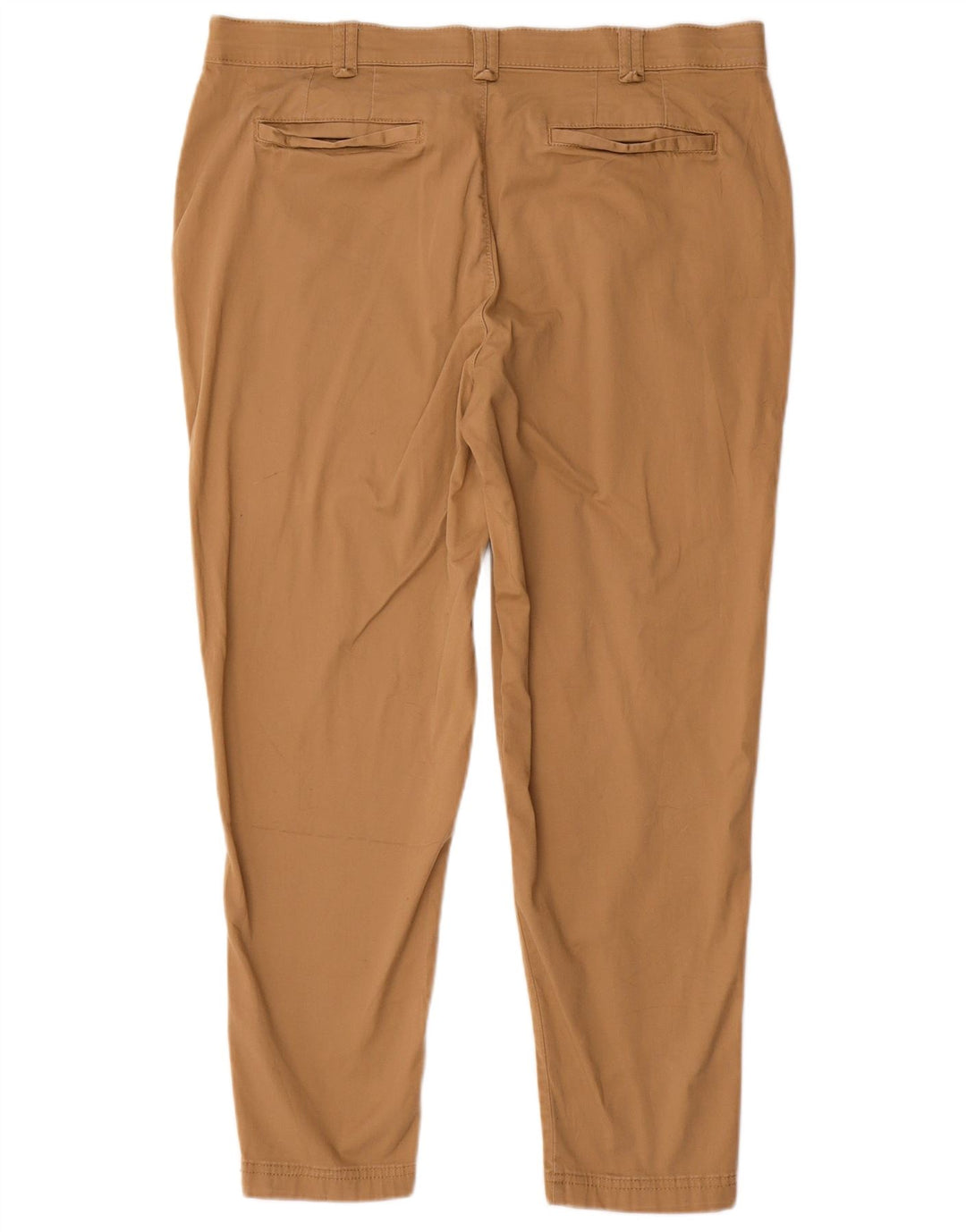 Lee Damen Tapered Cropped-Hose US 14 XL W36 L26 Beige Baumwolle