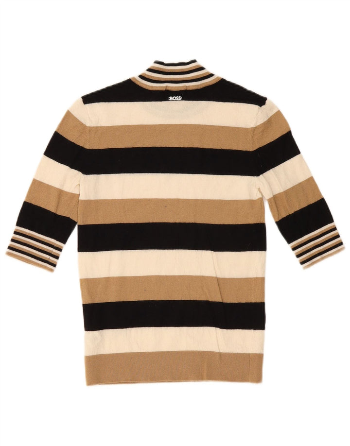 Hugo Boss Damen-Pullover mit Rollkragen, Gr. 10, Größe S, mehrfarbig