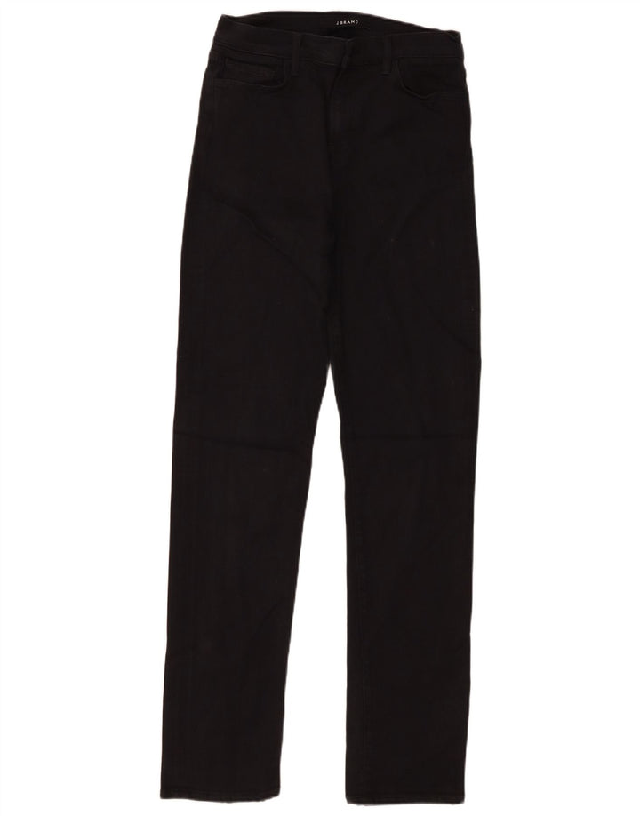 J Brand Damen Straight Jeans W30 L30 Schwarze Viskose