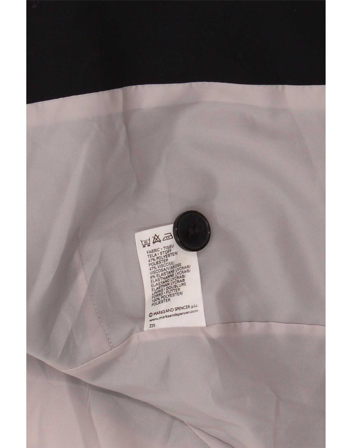 Marks & Spencer Damen-Mantel mit Standard-Passform, UK 12, mittleres Marineblau