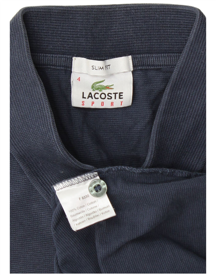 LACOSTE Slim-Fit-Poloshirt für Herren, Größe 4, mittelgroß, marineblau, Baumwolle