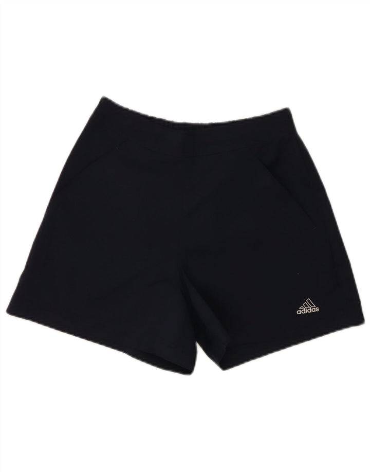 Adidas Damen Sportshorts UK 8 Small Marineblau Polyester