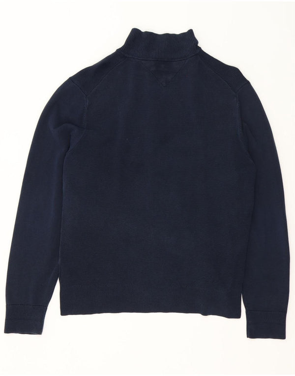 Tommy Hilfiger Herren Strickjacke XL Marineblau Baumwolle