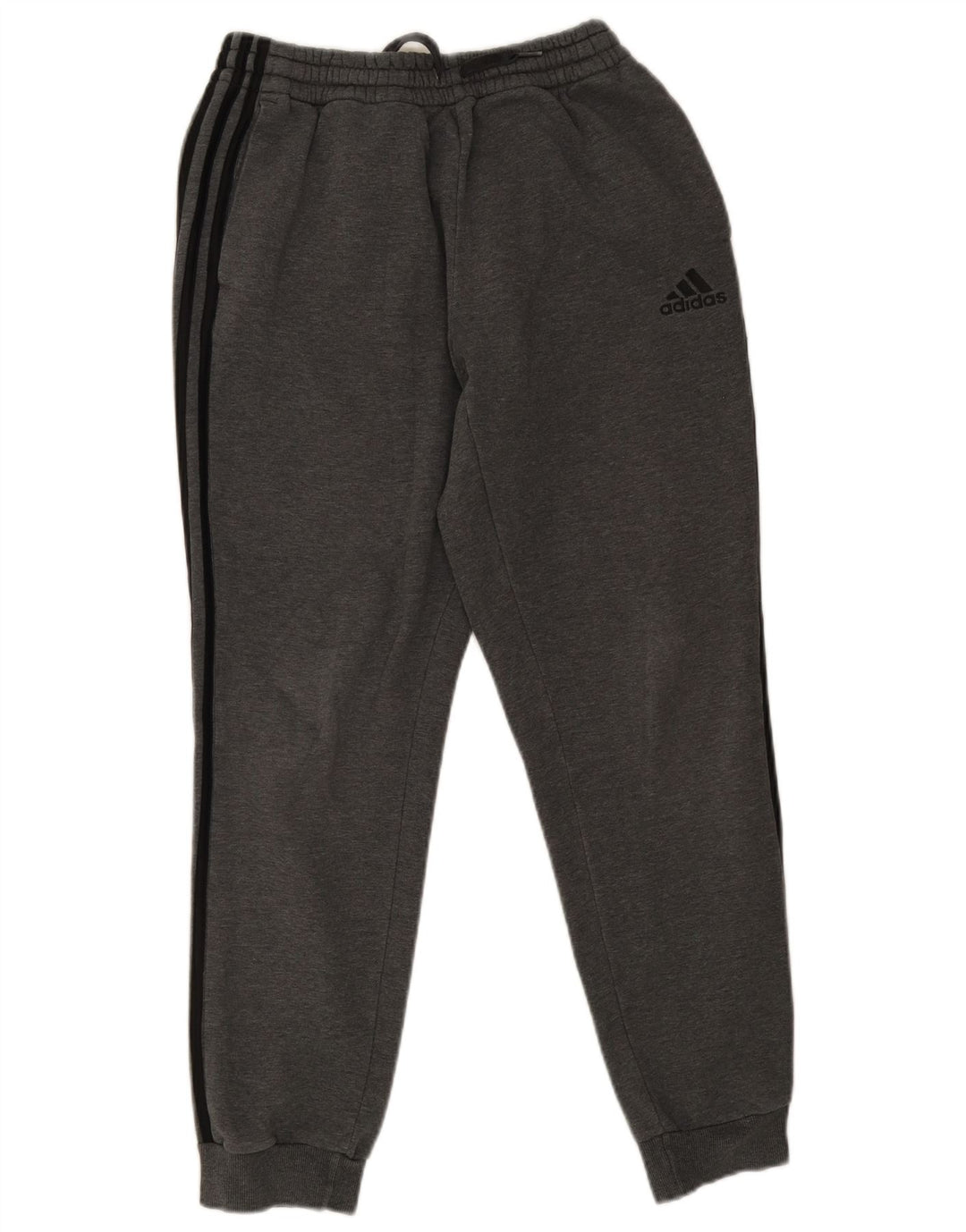 ADIDAS Herren-Trainingshose, Jogginghose, mittelgraue Baumwolle