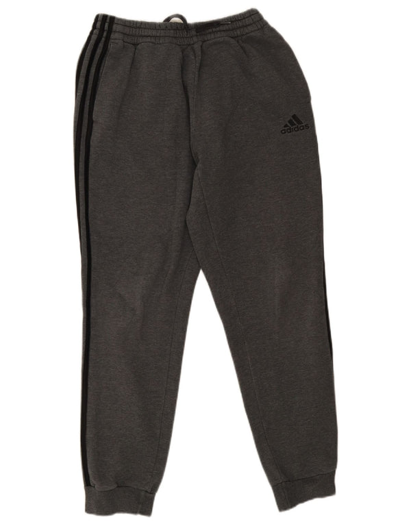 ADIDAS Herren-Trainingshose, Jogginghose, mittelgraue Baumwolle