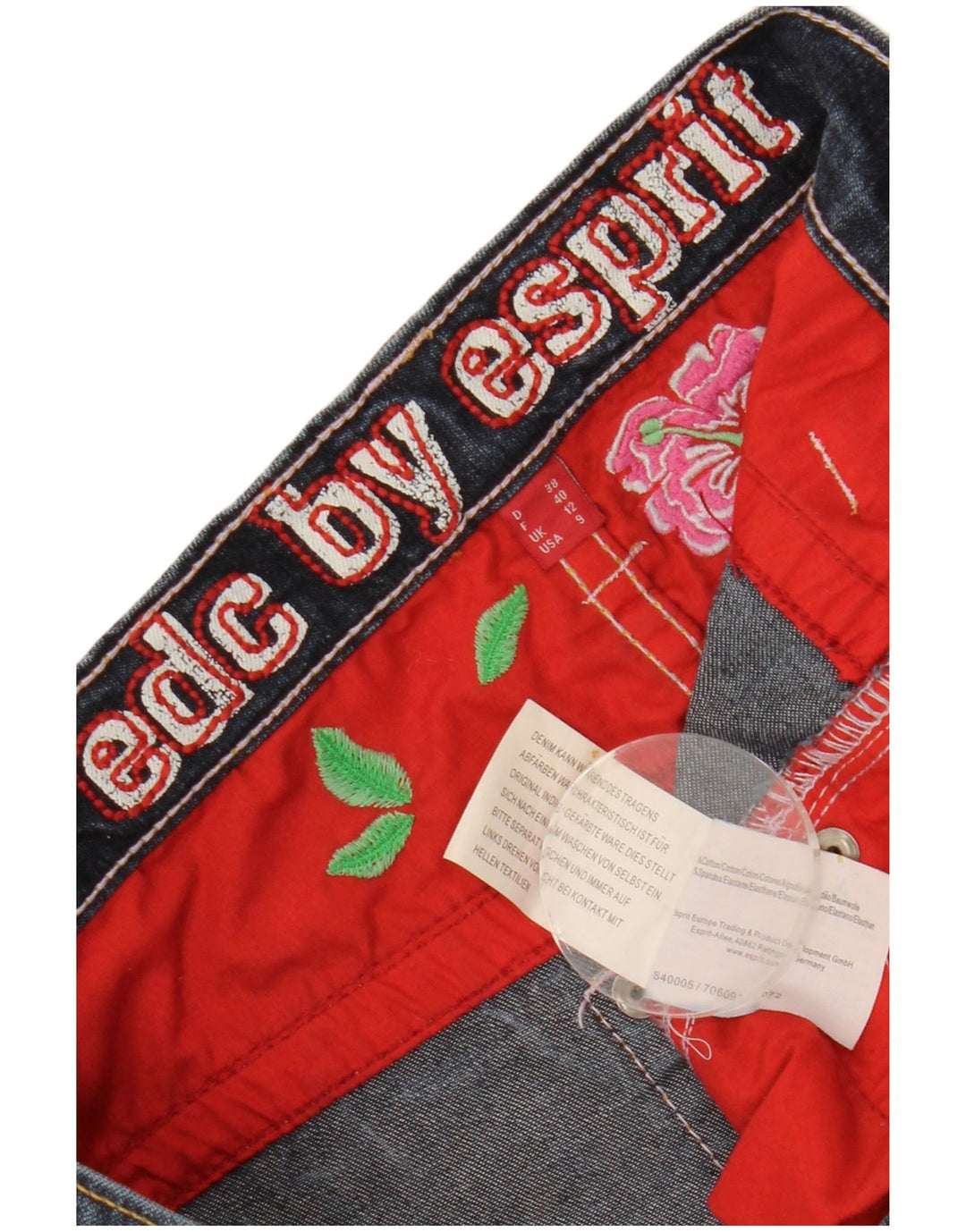 ESPRIT Damen Bootcut-Jeans UK 12 Medium W28 L27 Marineblau Baumwolle