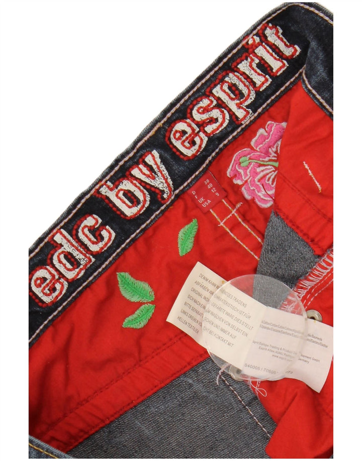 ESPRIT Damen Bootcut-Jeans UK 12 Medium W28 L27 Marineblau Baumwolle